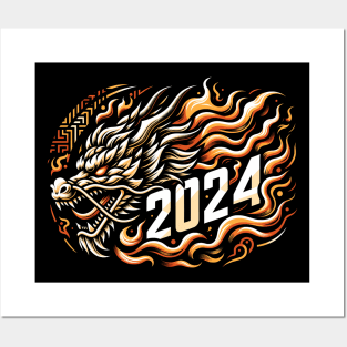 2024 Year of the Dragon Posters and Art